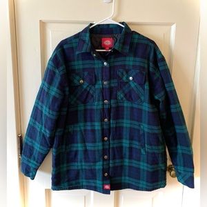 Plaid Jacket|Navy blue and dark green plaid|Size Small|Tillys| New|